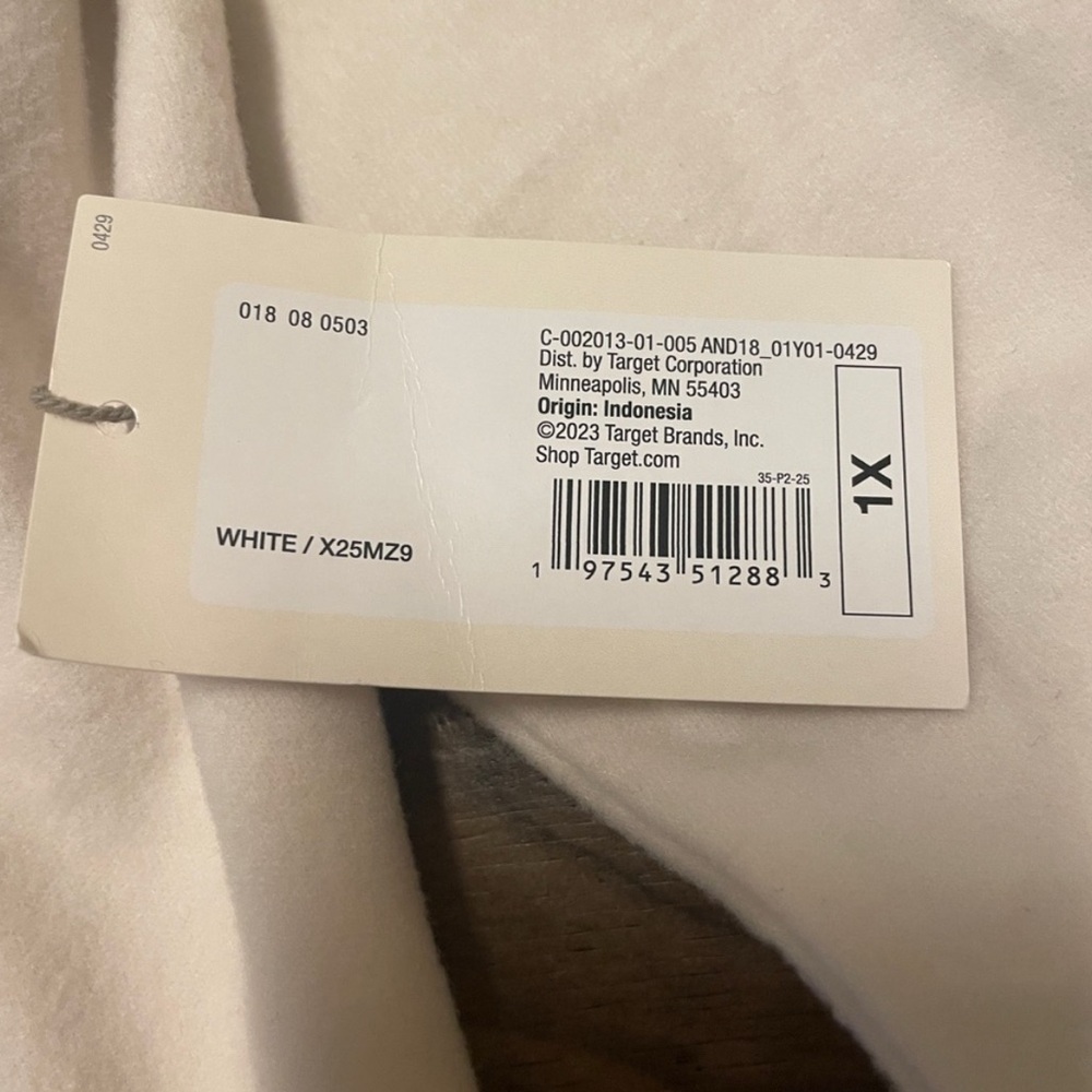 A New Day | Women’s Cream Micro Fleece Mock Neck Super Soft Sweater Size 1X - Picture 6 of 9